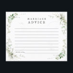 Earthy Greenery Watercolor Bröllop Adapter<br><div class="desc">Vackra och delikata vattenfärgsgröna grejer lägger till den här eleganten och det enkla rådgivningskortet. Detta är en del av min "Earthy Greenery"-samling.</div>