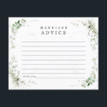 Earthy Greenery Watercolor Bröllop Adapter<br><div class="desc">Vackra och delikata vattenfärgsgröna grejer lägger till den här eleganten och det enkla rådgivningskortet. Detta är en del av min "Earthy Greenery"-samling.</div>
