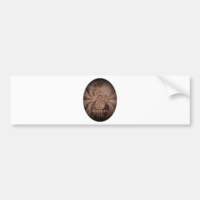 Earthy Hakuna Matata Art Skriv ut Bildekal (Framsidan)