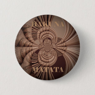 Earthy Hakuna Matata Art Skriv ut Knapp
