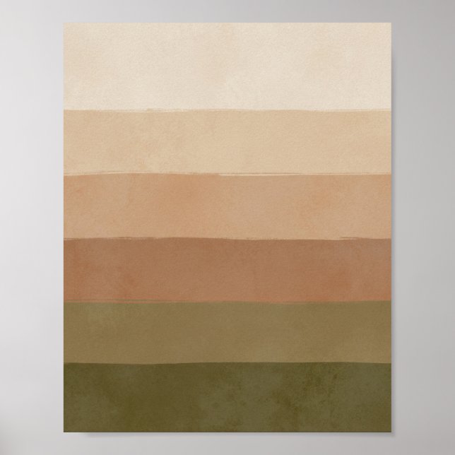 Earthy Horizon Rand - Minimalist Wall Art Poster (Framsidan)