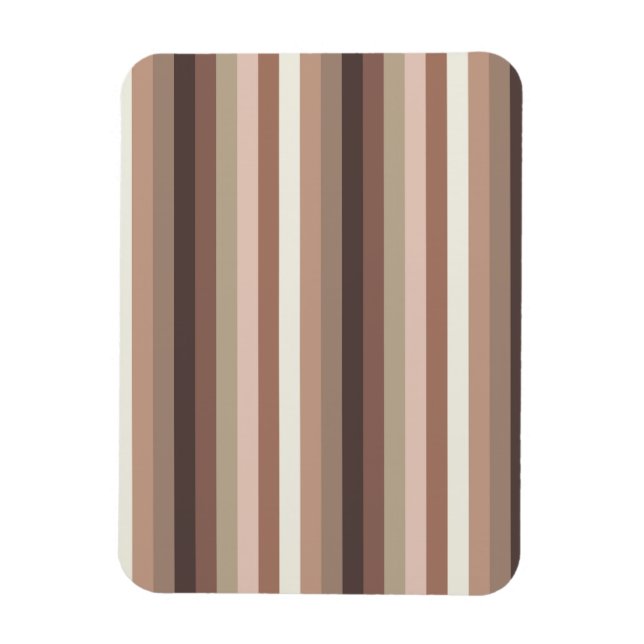 Earthy Lodrät Rand Mönster Magnet (Vertikal)