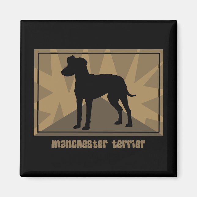 Earthy Manchester Terrier Magnet (Framsidan)