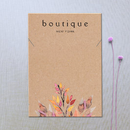 Earthy Necklace Jewelry Visning Card Visitkort