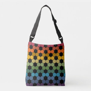 Earthy Rainbow Soccer ball print Axelväska
