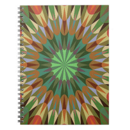 Earthy Retro Geometry Anteckningsbok