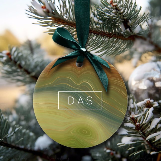 Earthy Retro Strata | Neutralt av tonagar för Vint Julgransprydnad Keramik (Skapare uppladdad)