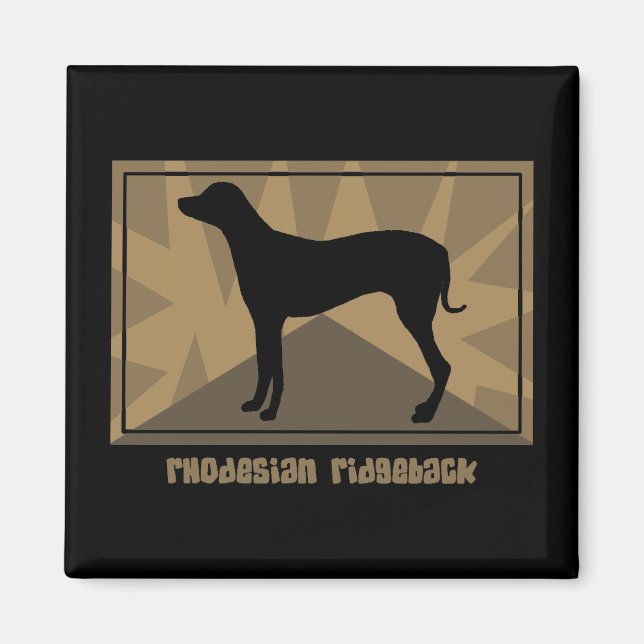 Earthy Rhodesian Ridgeback Magnet (Framsidan)