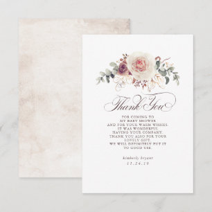 Earthy Shades Blommigt Baby Shower Tack Kort