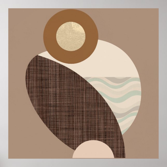 Earthy Shapes Poster (Framsidan)