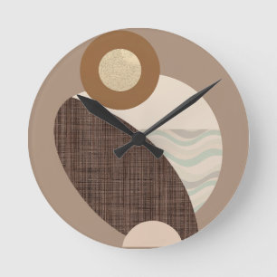 Earthy Shapes Rund Klocka