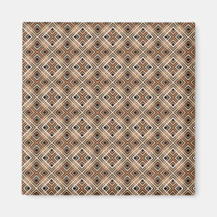 Earthy Squares Mönster Magnet