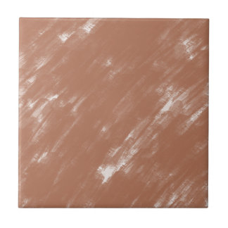 Earthy Terracotta Clay Watercolor Brush Stroke Kakelplatta