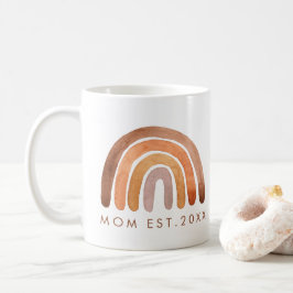 Earthy Tone Boho Rainbow Mamma Kaffemugg