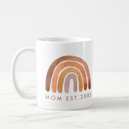 Earthy Tone Boho Rainbow Mamma Kaffemugg