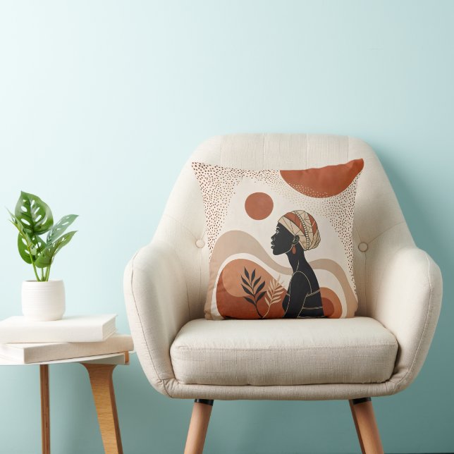 Earthy Tones Boho-chic Dekorativ kudde (Stol)