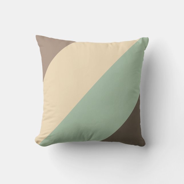 Earthy Tones Diagonal Rand Kudde (Framsida)