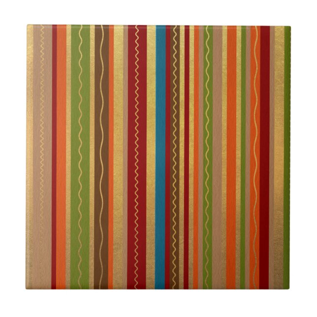 Earthy Tones Rand Kakelplatta (Framsidan)
