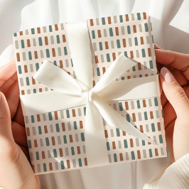 Earthy Toning Modern Geometric Presentpapper