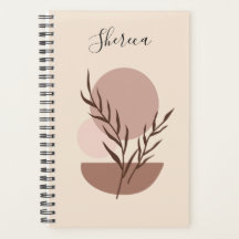 Earthy Trendig Abstrakt Boho Personlig Planner