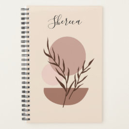Earthy Trendig Abstrakt Boho Personlig Planner