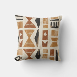 Earthy Tribal Mönster Pillow Kudde