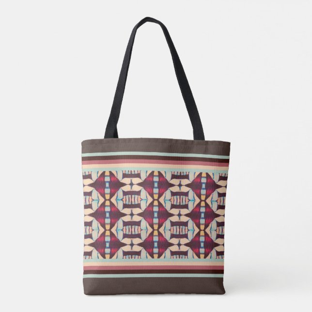 Earthy Tribal Tapestry Tygkasse (Baksida)