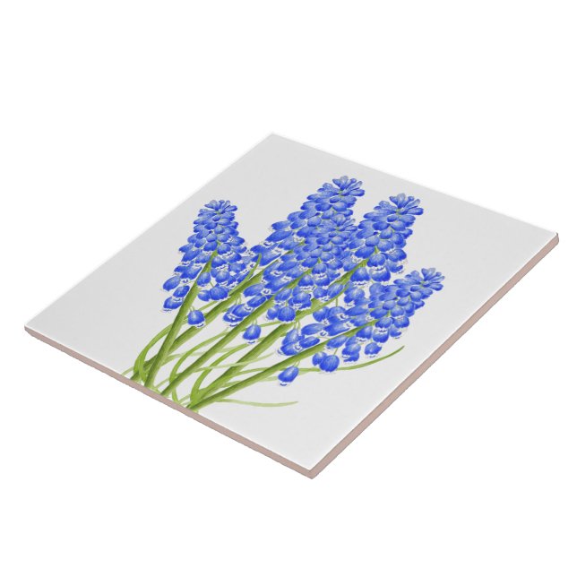 Earthy Vår på en keramisk platta (M) Kakelplatta (Sidan)