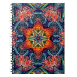 Earthy Warm Energy Kaleidoscope Gradient Anteckningsbok