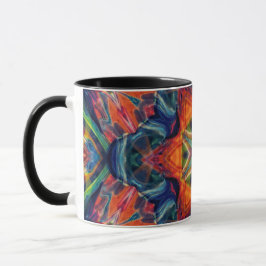 Earthy Warm Energy Kaleidoscope Gradient Mugg