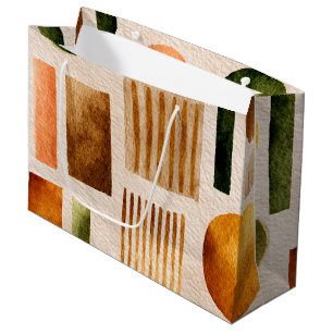 Earthy Watercolor Abstrakt Mönster - Boho Organic