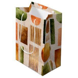 Earthy Watercolor Abstrakt Mönster - Boho Organic