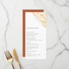 Earthy Watercolor Meny