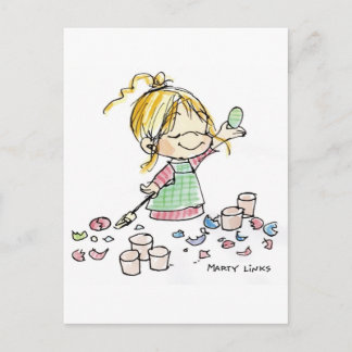 EAS-001 Färgad Eggs Vykort