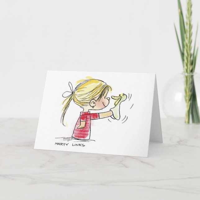 EAS-010 Påsk Puppet Helgkort (Framsida)