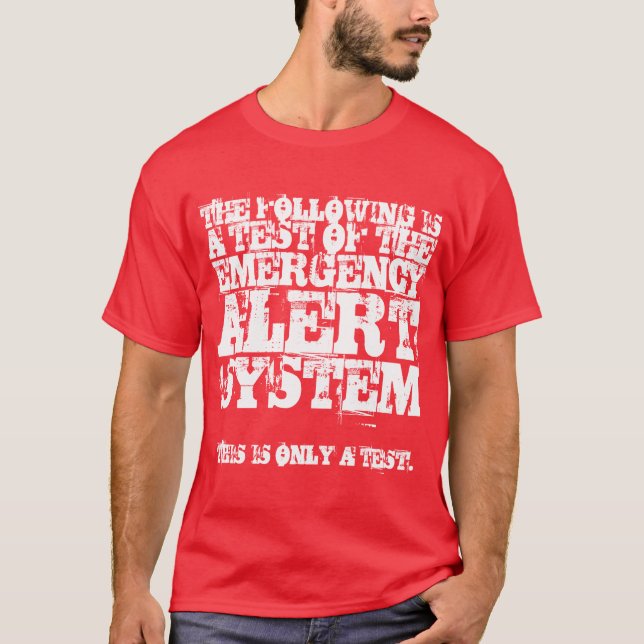 EAS testar (vit) (SIDDUBBELT!) Tee (Framsida)