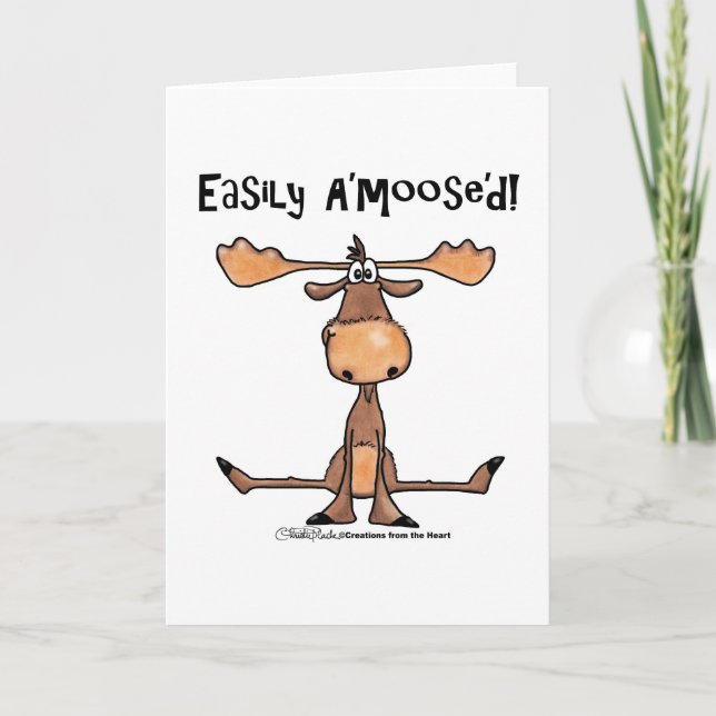 Easily A'moose skulle Kort (Framsida)