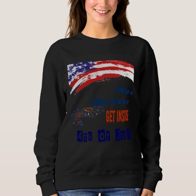 Easily Distracted By 4th of July Geef T Shirt (Framsida)