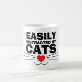 Easily Distracted by Cats Mug | We Are All Mugs Kaffemugg