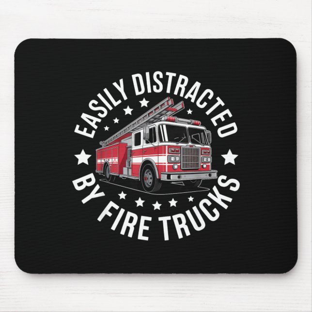 Easily Distracted By Fire Trucks Design  Musmatta (Framsidan)