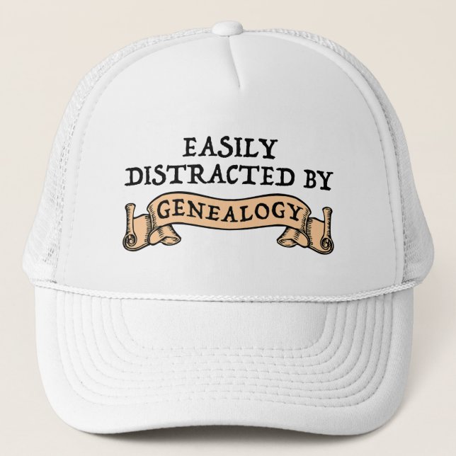Easily Distracted By Genealogy Keps (Framsida)