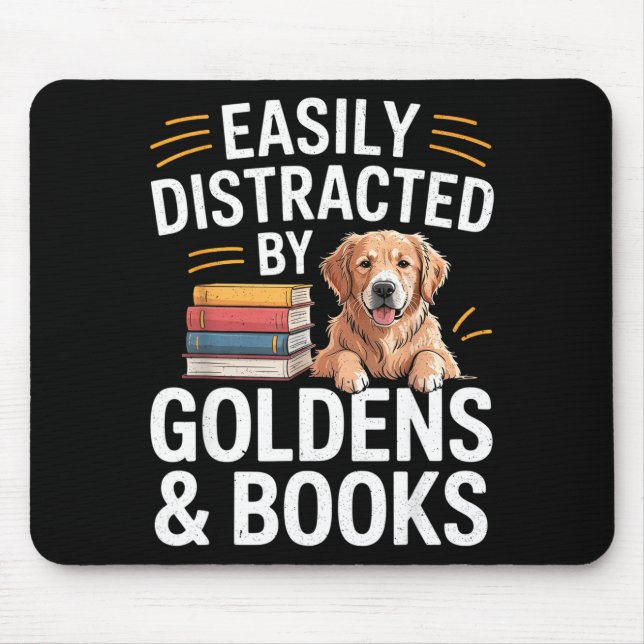 Easily Distracted By Goldens &amp; Books - Golden  Musmatta (Framsidan)
