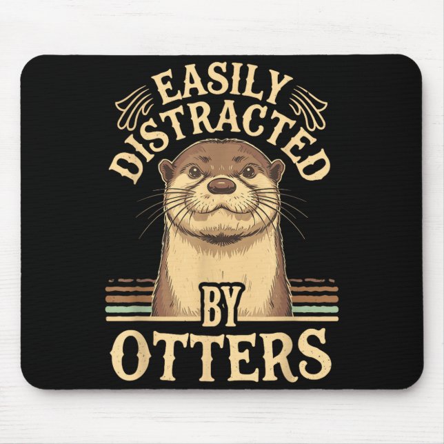 Easily Distracted By Otters Funny Otters Lovers Jo Musmatta (Framsidan)