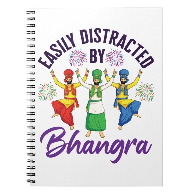 Easily Distrated av Bhangra Punjabi Dance Anteckningsbok (Framsidan)