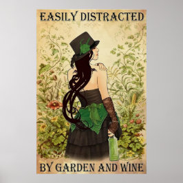 Easly Distrated by Garden and Vin Poster