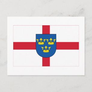 East Anglia-flagga Vykort