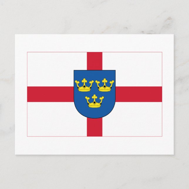 East Anglia-flagga Vykort (Framsida)
