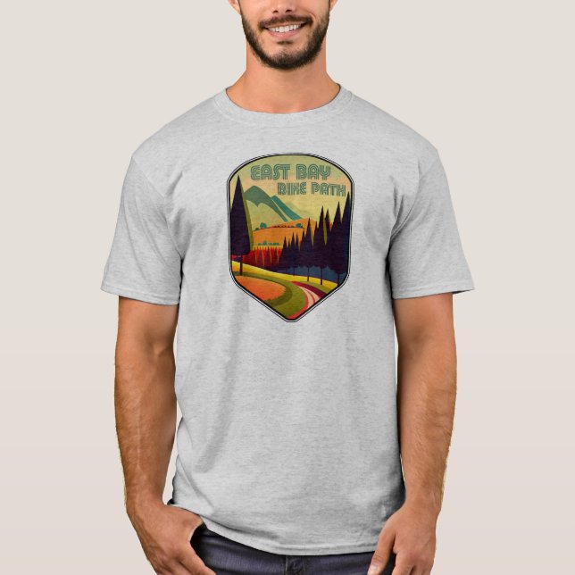 East Bay Bike Path Färger T Shirt (Framsida)