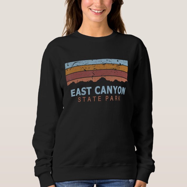 East Canyon State Park Utah Retro Cool T Shirt (Framsida)