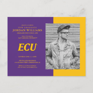 East Carolina University ECU-logotyp Meddelande Vykort